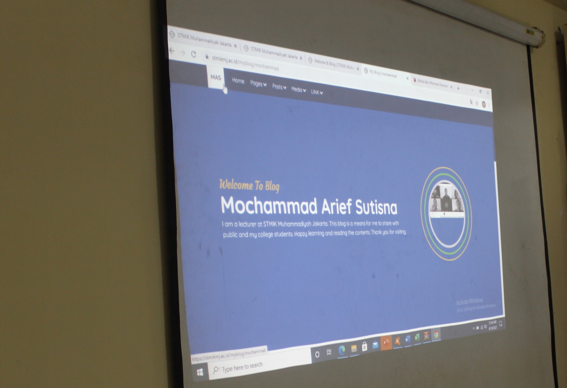 Pelatihan Blog untuk Dosen STMIK Muhammadiyah Jakarta 2021