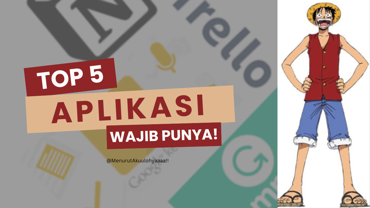 5 Aplikasi Gratis Wajib Punya untuk Produktivitas Harian